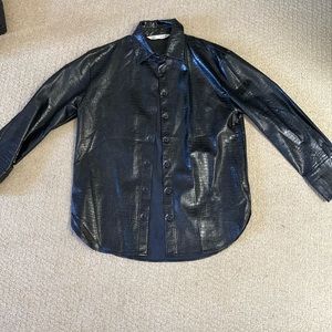 NWOT zara button up overlayer